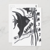 Hakuna Matata Fish Art Print Briefkaart (Voorkant / Achterkant)