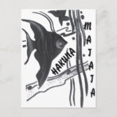 Hakuna Matata Fish Art Print Briefkaart (Voorkant)
