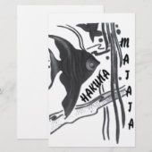 Hakuna Matata Fish Art Print Briefpapier (Voorkant / Achterkant)