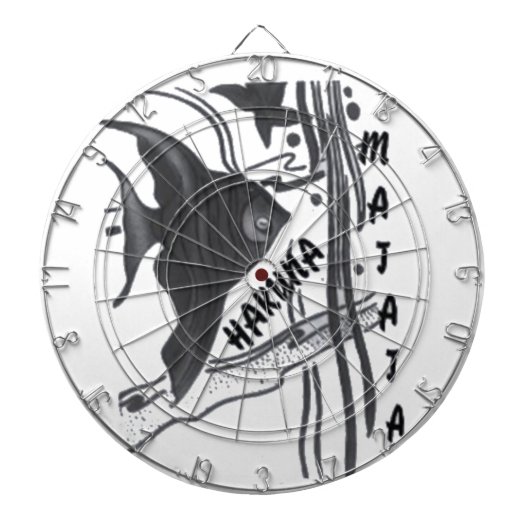 Hakuna Matata Fish Art Print Dartbord (Voorkant)