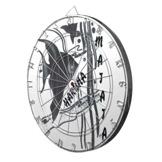 Hakuna Matata Fish Art Print Dartbord (Voorkant Rechts)