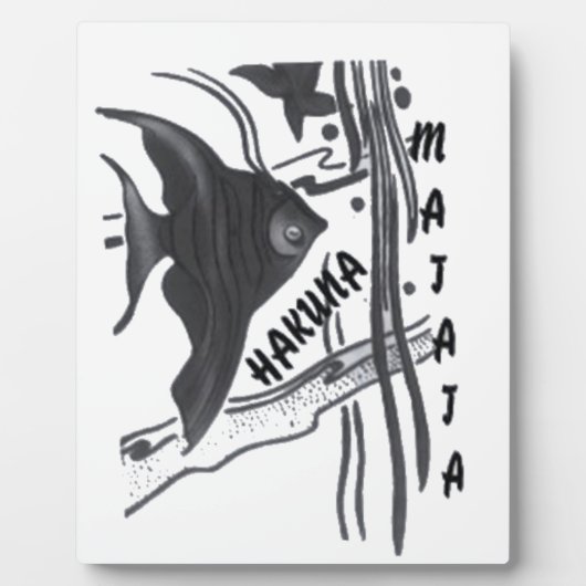 Hakuna Matata Fish Art Print Fotoplaat (Voorkant)