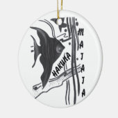 Hakuna Matata Fish Art Print Keramisch Ornament (Links)