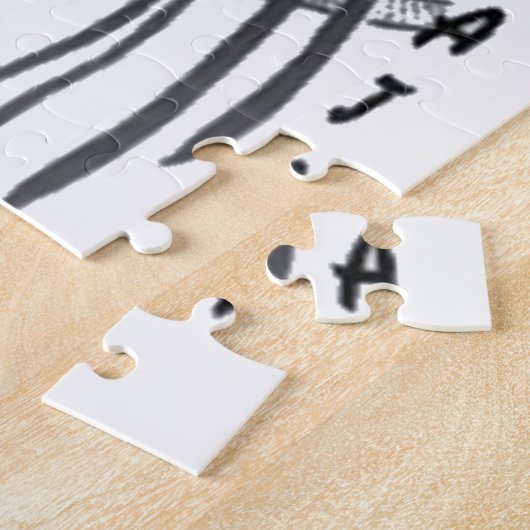 Hakuna Matata Fish Art Print Legpuzzel (Zijkant)