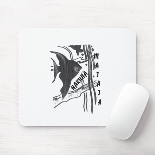 Hakuna Matata Fish Art Print Muismat (Met muis)