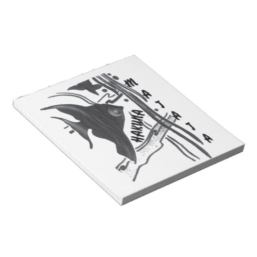 Hakuna Matata Fish Art Print Notitieblok (Schuin)