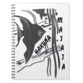 Hakuna Matata Fish Art Print Notitieboek (Voorkant)