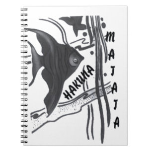 Hakuna Matata Fish Art Print Notitieboek