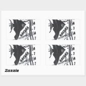 Hakuna Matata Fish Art Print Rechthoekige Sticker (Vel)