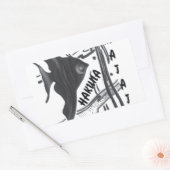 Hakuna Matata Fish Art Print Rechthoekige Sticker (Envelop)