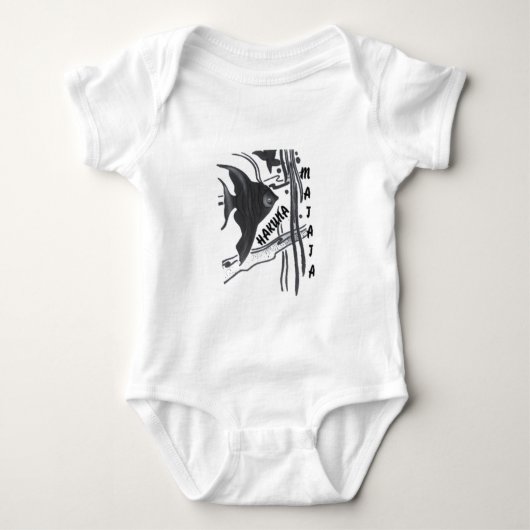 Hakuna Matata Fish Art Print Romper (Voorkant)