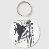 Hakuna Matata Fish Art Print Sleutelhanger (Voorkant)