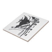 Hakuna Matata Fish Art Print Tegeltje (Zijkant)