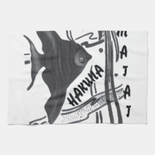 Hakuna Matata Fish Art Print Theedoek
