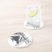 Hakuna Matata Fish Art Print Zandsteen Onderzetter (Zijkant)