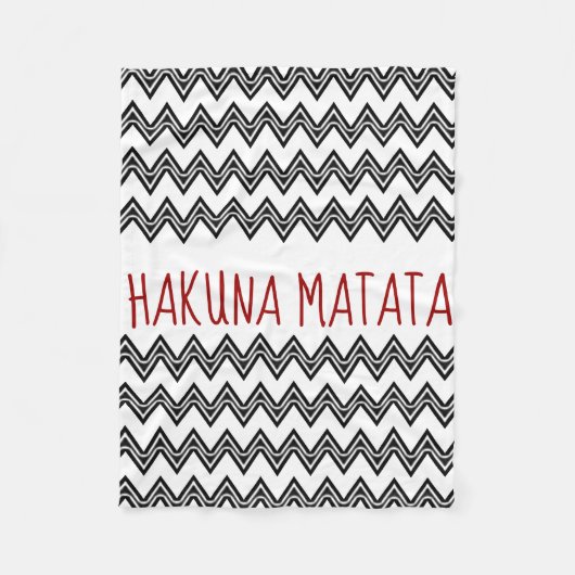 HAKUNA MATATA FLEECE DEKEN (Voorkant)