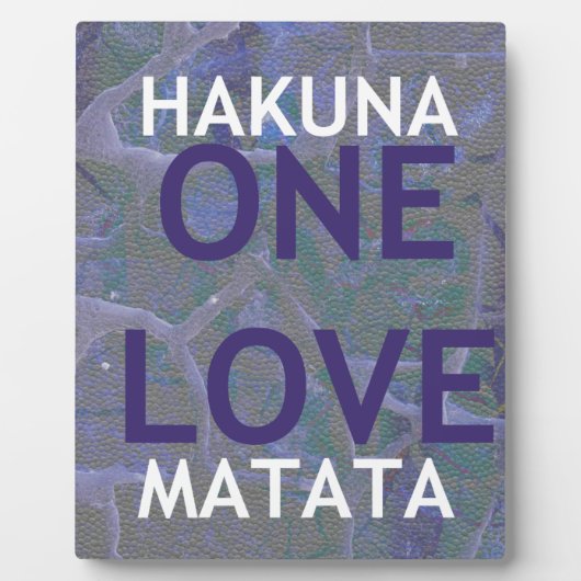 HAKUNA MATATA FOTOPLAAT (Voorkant)