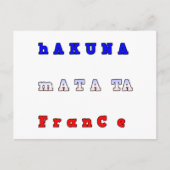 Hakuna Matata France Kunstdruk/Grafisch Briefkaart (Voorkant)
