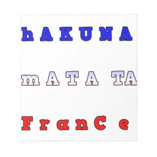 Hakuna Matata France Kunstdruk/Grafisch Notitieblok