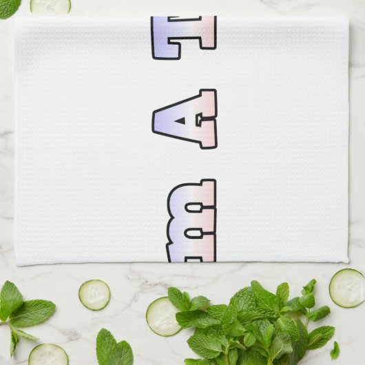 Hakuna Matata France Kunstdruk/Grafisch Theedoek (Gevouwen)