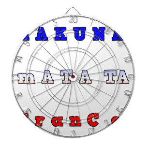 Hakuna Matata Frankrijk Kunstprint/Grafisch Dartbord