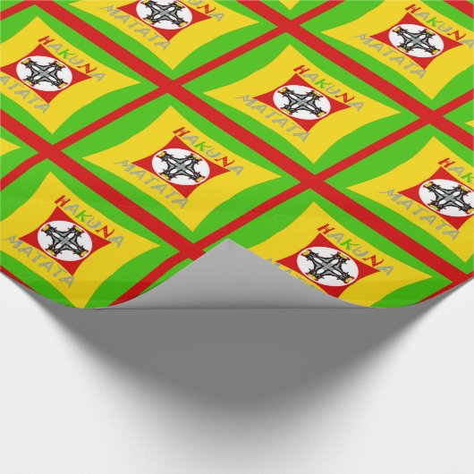 Hakuna Matata Fun Rasta Kleuren: Levendig en zorge Cadeaupapier (Hoek)