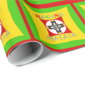 Hakuna Matata Fun Rasta Kleuren: Levendig en zorge Cadeaupapier (Rol Hoek)