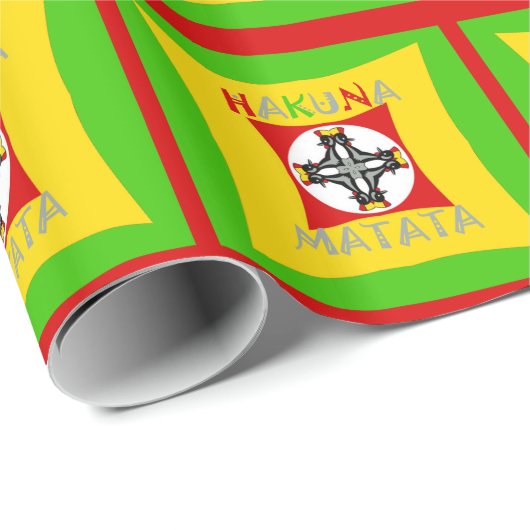 Hakuna Matata Fun Rasta Kleuren: Levendig en zorge Cadeaupapier (Rol Hoek)