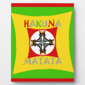 Hakuna Matata Fun Rasta Kleuren: Levendig en zorge Fotoplaat (Voorkant)