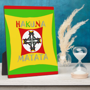 Hakuna Matata Fun Rasta Kleuren: Levendig en zorge Fotoplaat