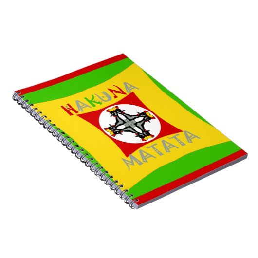 Hakuna Matata Fun Rasta Kleuren: Levendig en zorge Notitieboek (Rechterzijde)