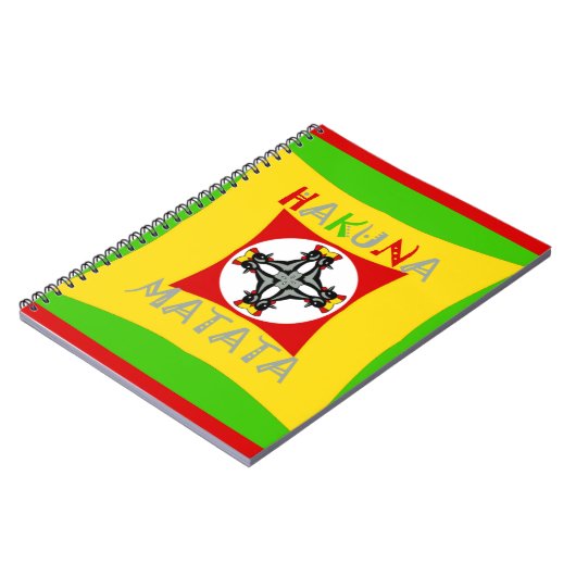 Hakuna Matata Fun Rasta Kleuren: Levendig en zorge Notitieboek (Linkerzijde)