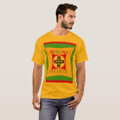 Hakuna Matata Fun Rasta Kleuren: Levendig en zorge T-shirt (Voorkant volledig)
