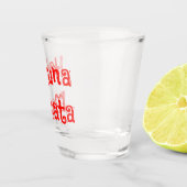Hakuna Matata Fun Red Font Shot Glas (Rechts)