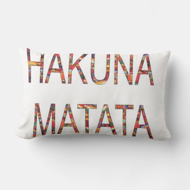 Hakuna Matata Geen Probleem Kussen (Voorkant)