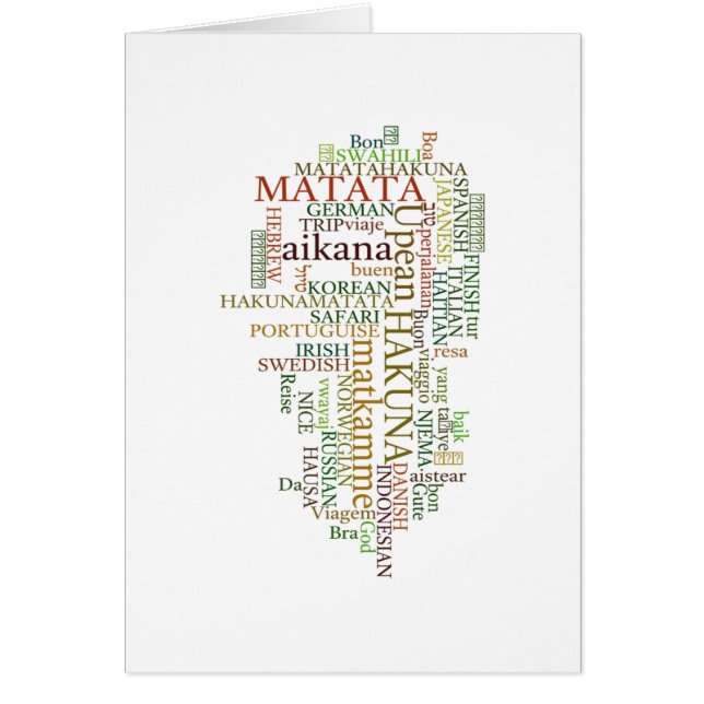 Hakuna Matata Gift Color (Voorkant)