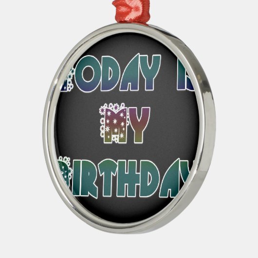 Hakuna Matata Gift Today is mijn verjaardag.png Metalen Ornament (Links)