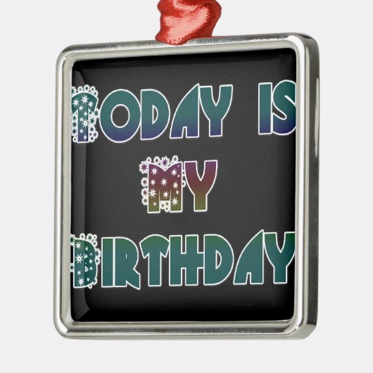 Hakuna Matata Gift Today is mijn verjaardag.png Metalen Ornament (Links)