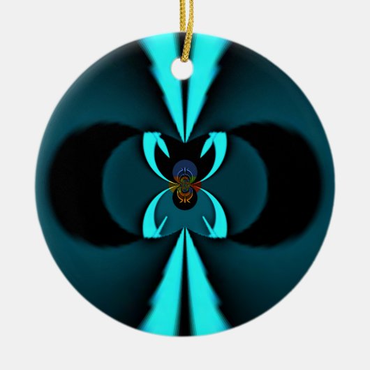 Hakuna Matata Gifts Blue Shield Keramisch Ornament (Voorkant)