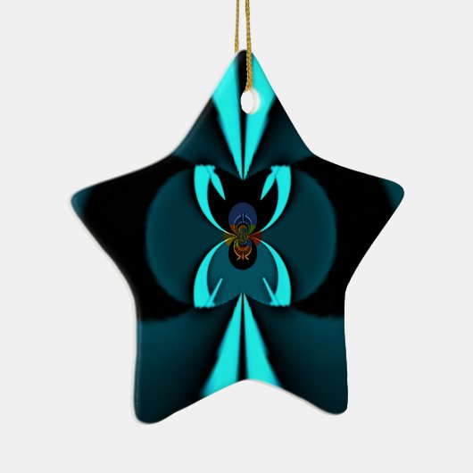 Hakuna Matata Gifts Blue Shield Keramisch Ornament (Rechts)