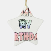 Hakuna Matata Gifts Today is mijn verjaardag.png Keramisch Ornament (Rechts)