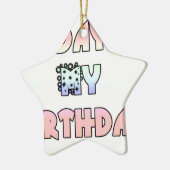 Hakuna Matata Gifts Today is mijn verjaardag.png Keramisch Ornament (Links)