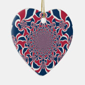 Hakuna Matata Gifts trendy, stijlvol rood en blauw Keramisch Ornament (Rechts)