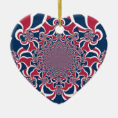 Hakuna Matata Gifts trendy, stijlvol rood en blauw Keramisch Ornament (Voorkant)