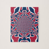 Hakuna Matata Gifts trendy, stijlvol rood en blauw Legpuzzel (Verticaal)