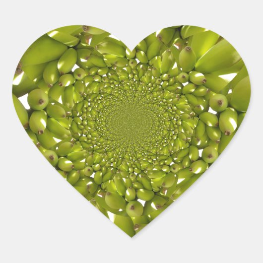 Hakuna Matata Going Bananas.jpg Hart Sticker (Voorkant)