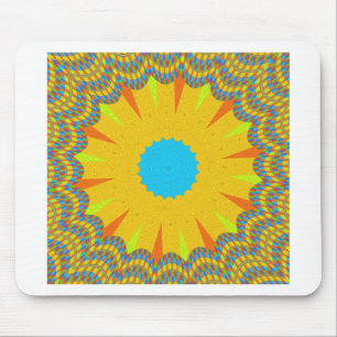 Hakuna Matata golden yellow oil schilderij Muismat