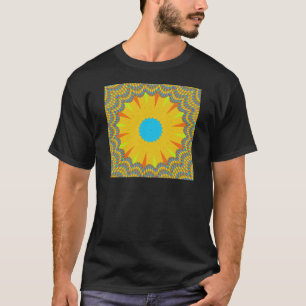 Hakuna Matata golden yellow oil schilderij T-shirt
