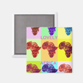 Hakuna Matata - Grote Afrikaanse brochmagneten Magneet (Voorkant / Achterkant)