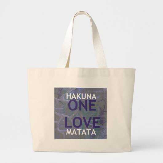 HAKUNA MATATA GROTE TOTE BAG (Voorkant)